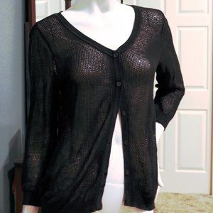 Peruvian Connection Lightweight Mesh Sweater